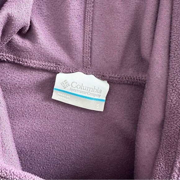 Columbia Size S Purple Lightweight Fleece Hoodie - Picture 4 of 4